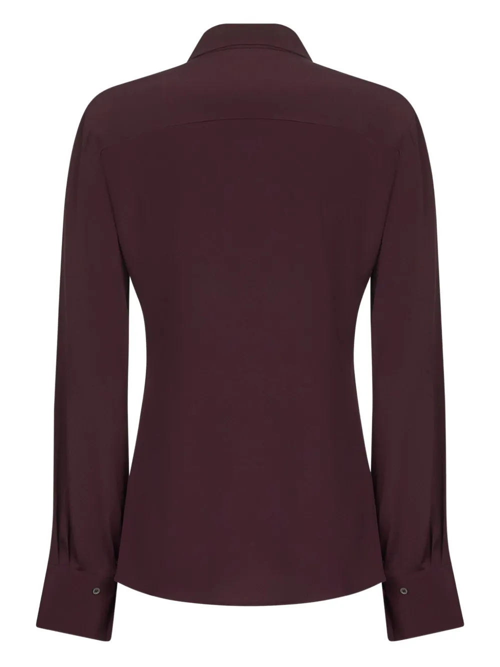 Blanca Vita buttoned-cuffs pointed-collar shirt Rood