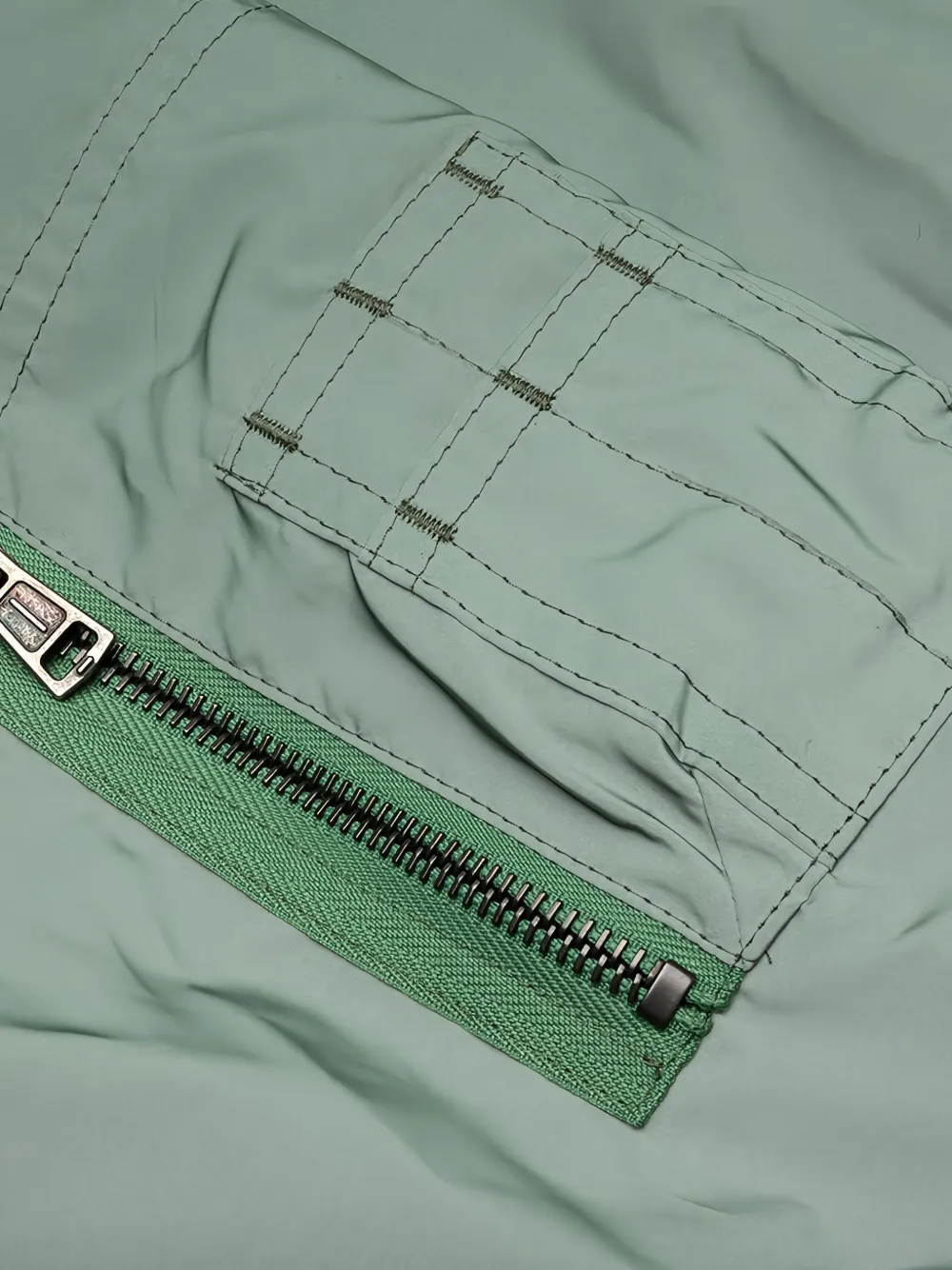 Raf Simons Bomberjack met logopatch Groen