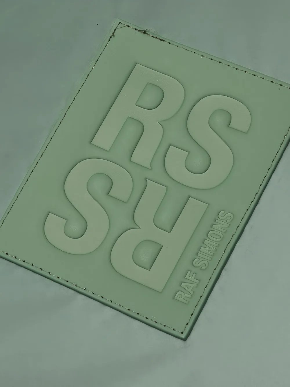 Raf Simons Bomberjack met logopatch Groen