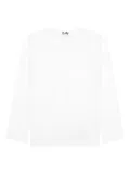 Comme Des Garçons Play x The Artist Invader heart-patch long-sleeve T-shirt - White
