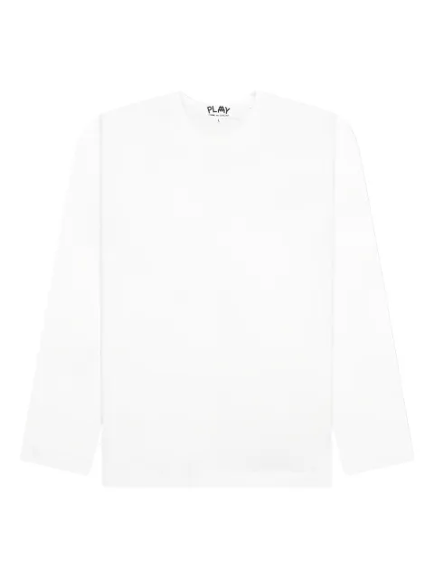 Comme Des Garçons Play x The Artist Invader heart-patch long-sleeve T-shirt