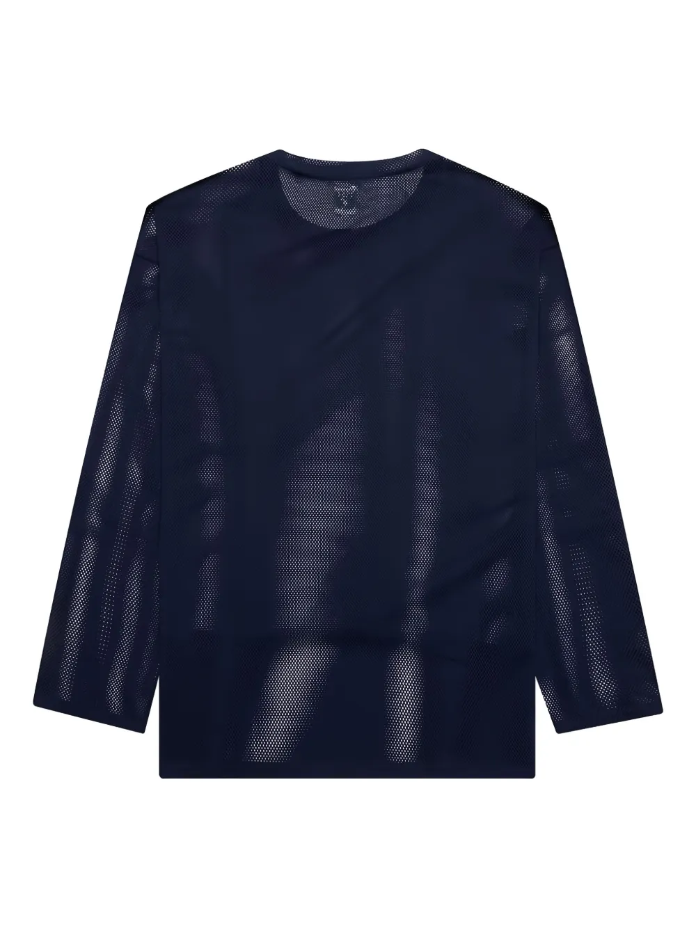 SOUTH2 WEST8 Mesh gebreid T-shirt met ronde hals - Blauw