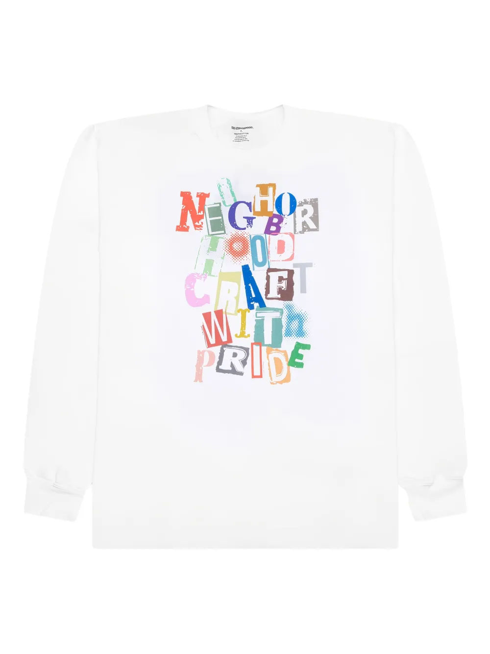 Neighborhood T-shirt met lange mouwen Wit
