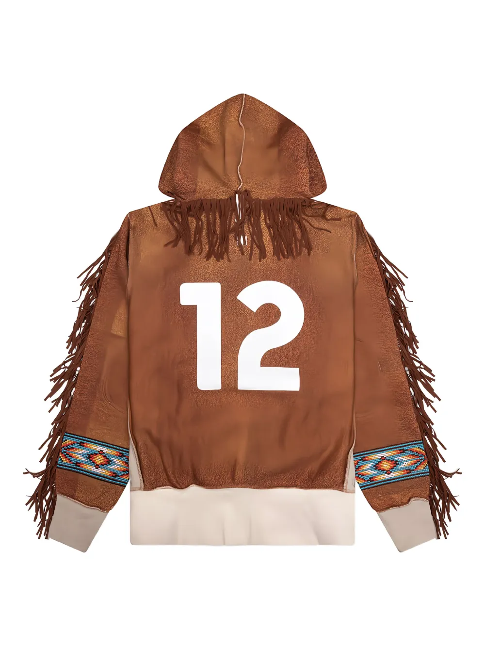 Advisory Board Crystals Hoodie met franje Bruin