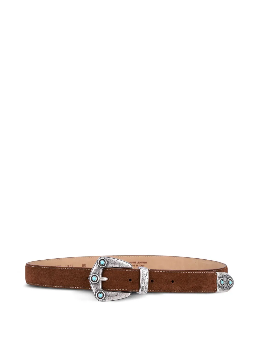 Fabrizio Mancini engraved-buckle suede belt | Women | Image 2