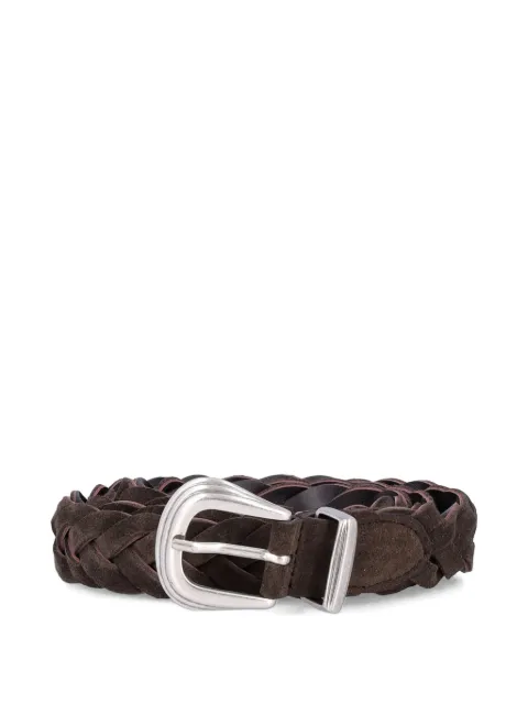 Fabrizio Mancini braided leather belt