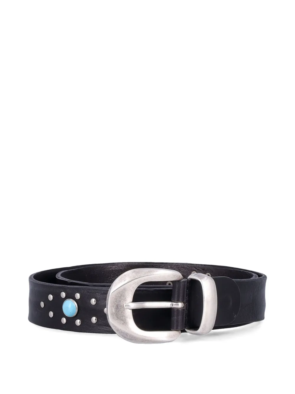 Fabrizio Mancini Norvegia Studded Belt In Black