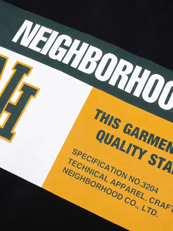 Neighborhood logo-print T-shirt | Black | FARFETCH HK