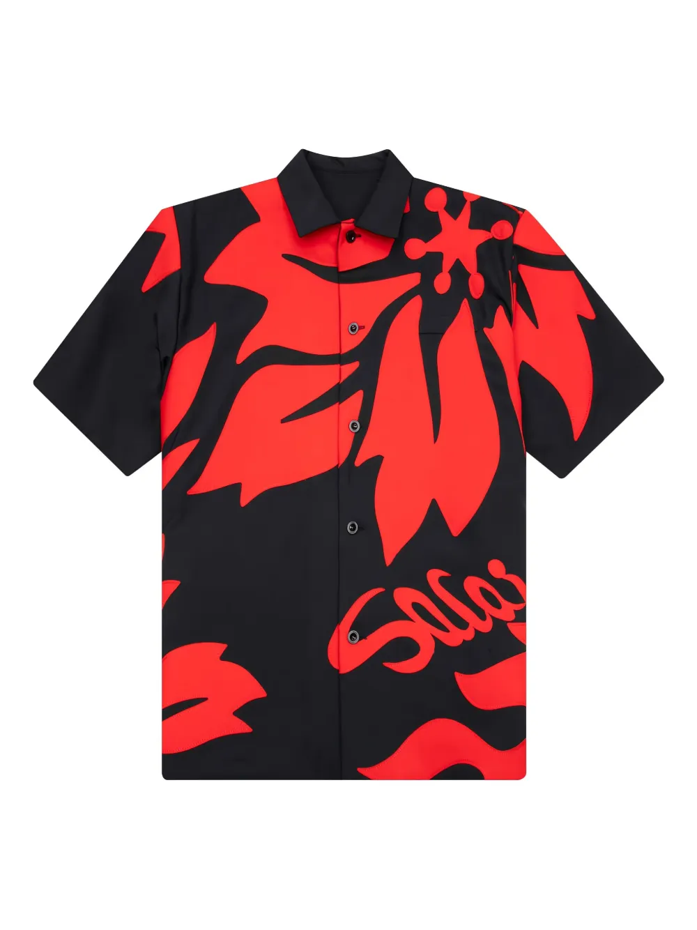 Sacai Overhemd met bloemenprint Rood
