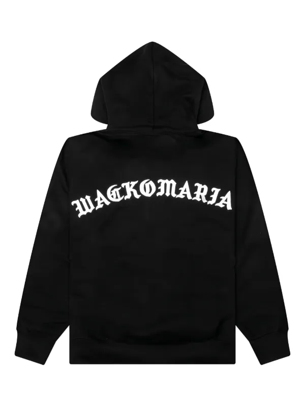 WACKO MARIA logo-embroidered Hoodie | Black | FARFETCH ID