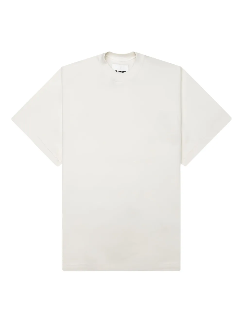 Jil Sander logo-embroidered T-shirt Beige
