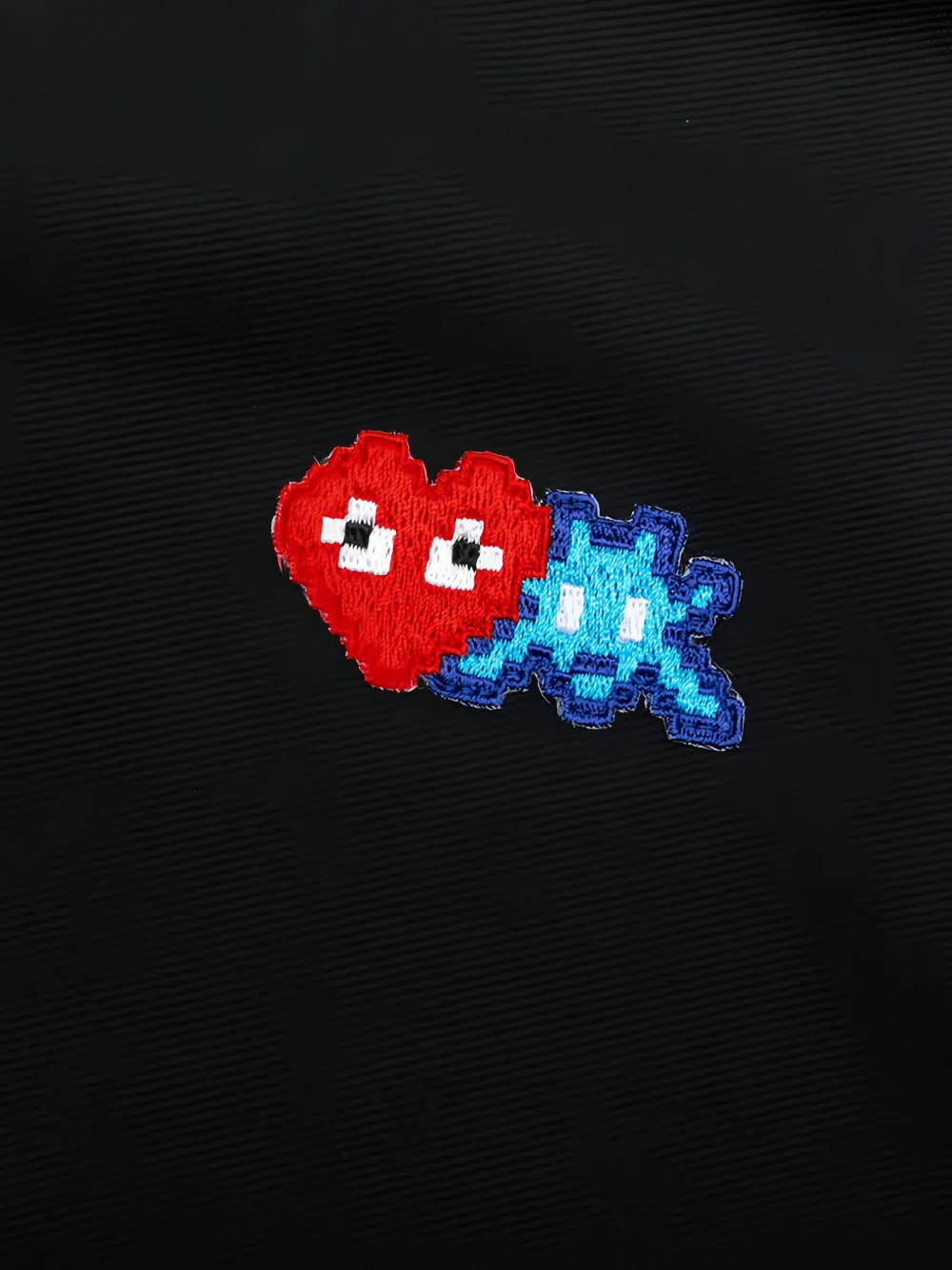 Comme Des Garçons Play Hoodie met rits Zwart