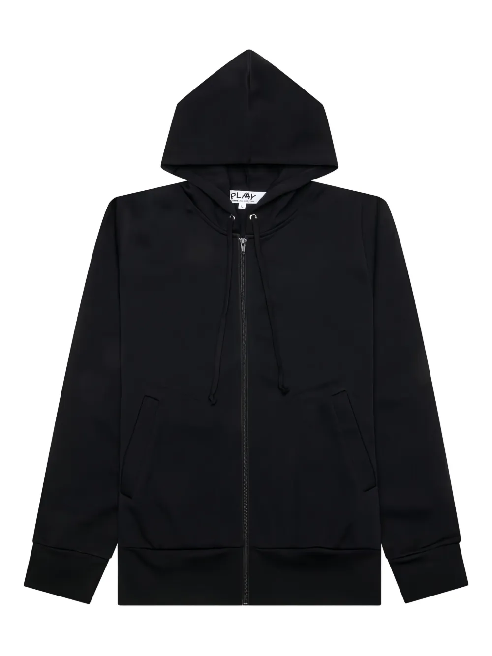 Comme Des Garçons Play zip-up hoodie Zwart