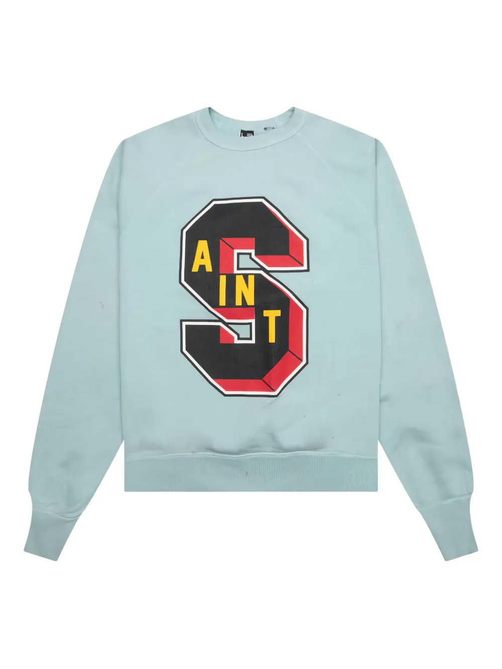 SAINT MXXXXXX raglan-sleeve cotton sweatshirt | Blue | Image 1