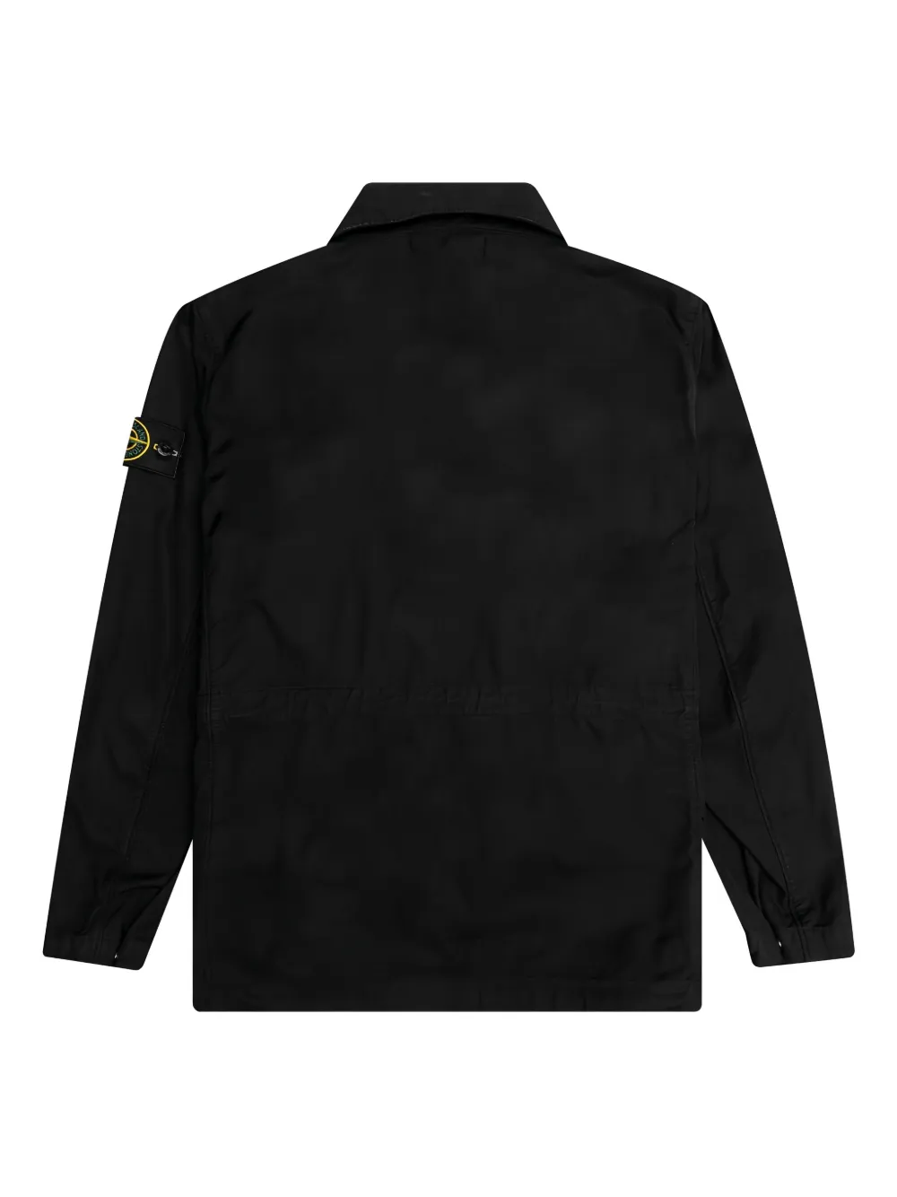 Stone Island Jack met Compass-logopatch en klepzak Zwart
