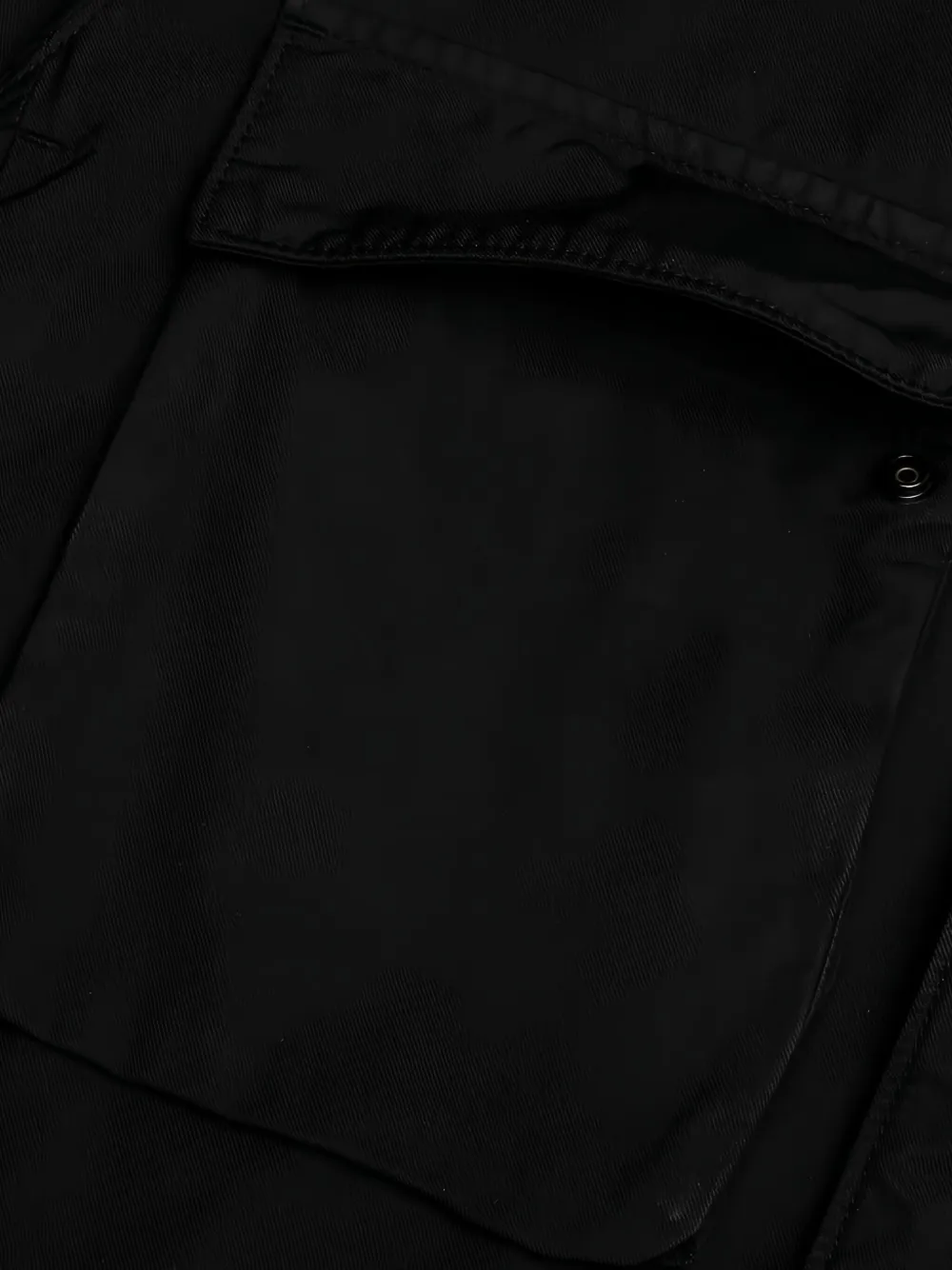Stone Island Jack met Compass-logopatch en klepzak Zwart
