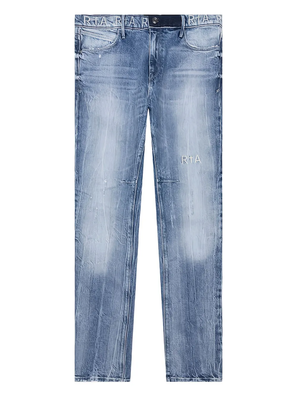 RTA Bryant embroidered-cross jeans - ブルー RTA Bryant embroidered-cross jeans - ブルー