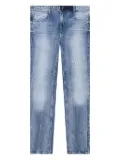 RTA Bryant embroidered-cross jeans - Blue