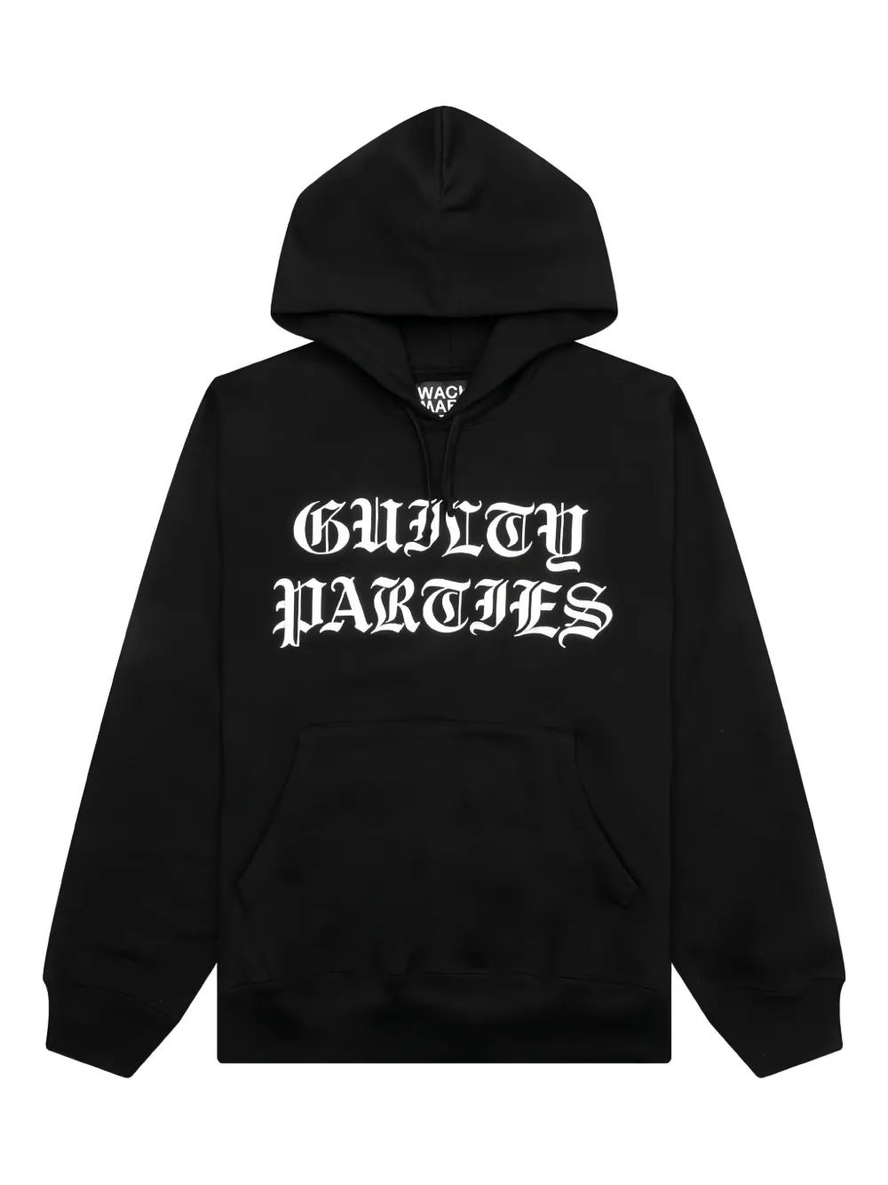 WACKO MARIA Guilty Parties heavyweight hooded sweatshirt | Black | Image 1