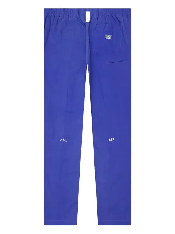 Advisory Board Crystals / ボアパン/ストレートパンツ/M/ポリエステル/BLU// Advisory Board Crystals ロゴパッチ パンツ | ブルー | FARFETCH JP