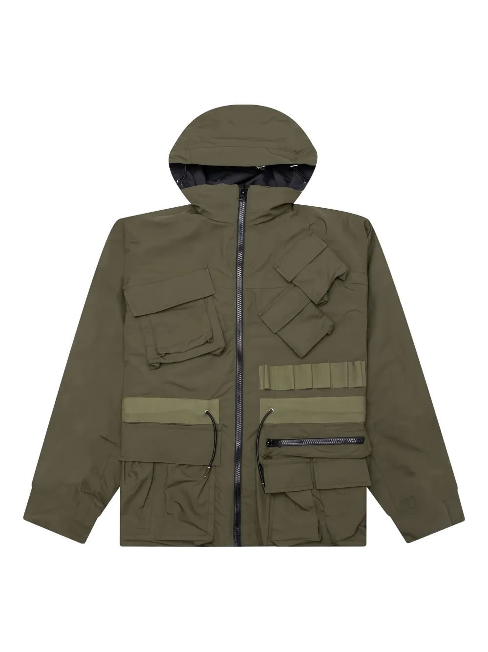 sacai リバーシブル フーデッドジャケット - ブラック sacai リバーシブル フーデッドジャケット - ブラック