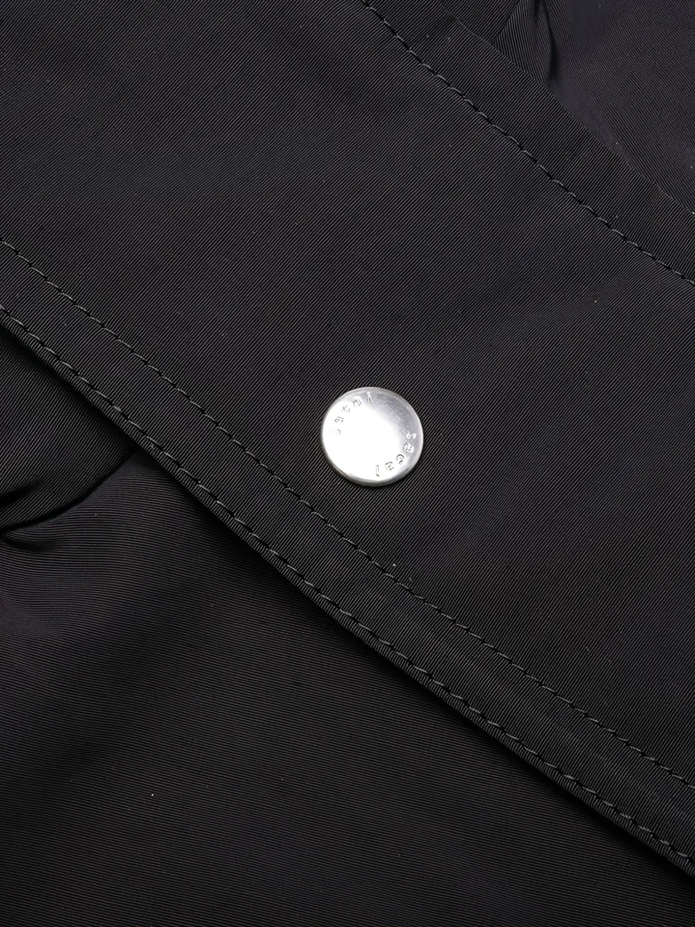Sacai Reversible Hooded Jacket In Green