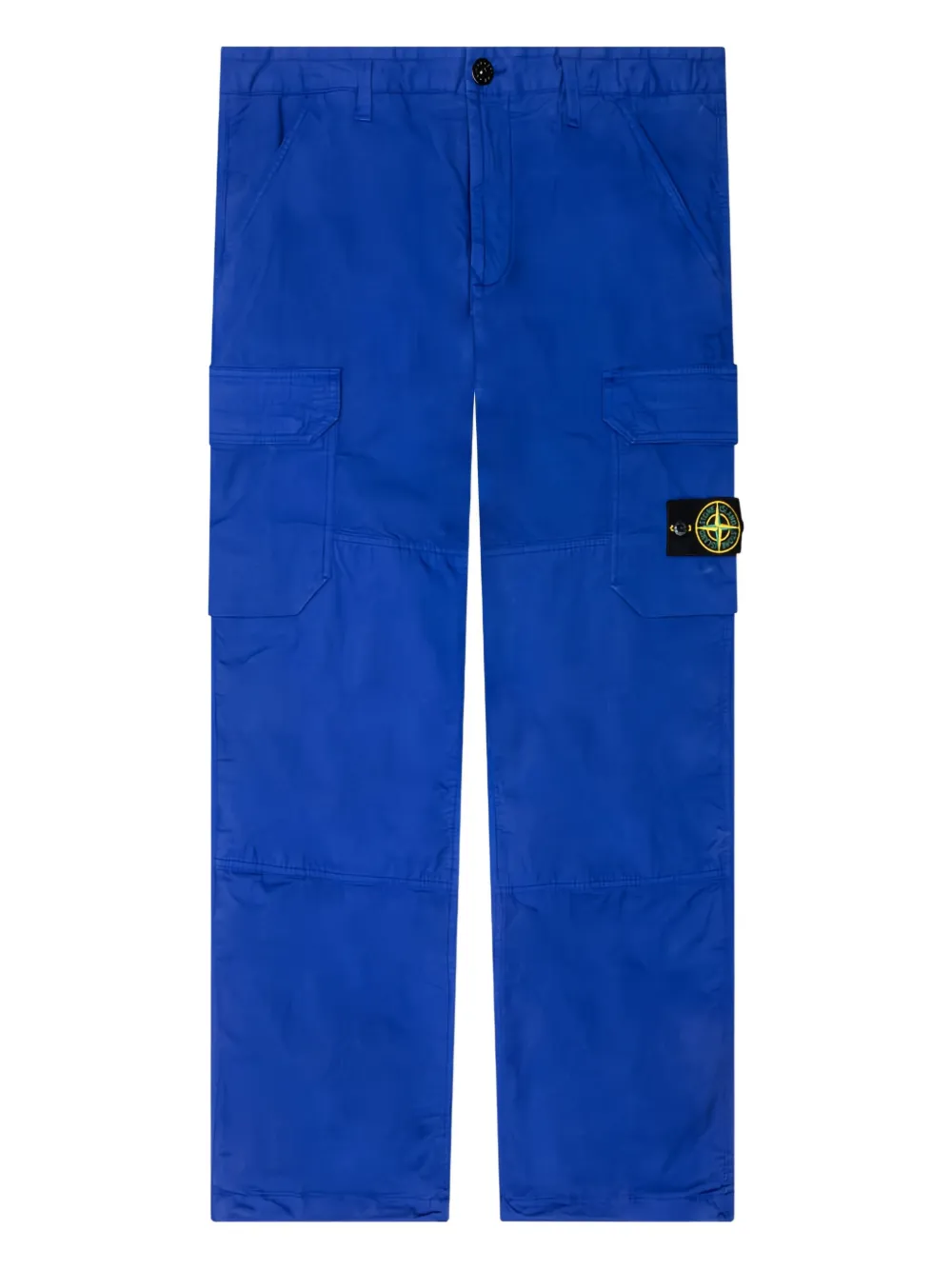 Stone Island Broek met afneembare Compass-logopatch Blauw