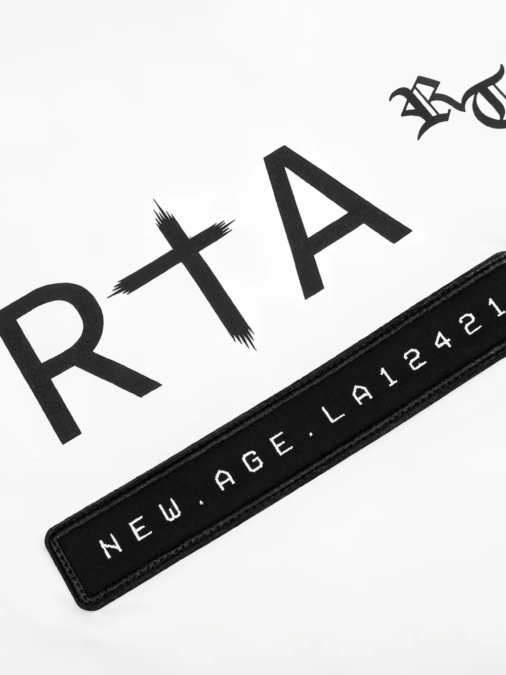 RTA Lawrence T-shirt met lange mouwen Wit