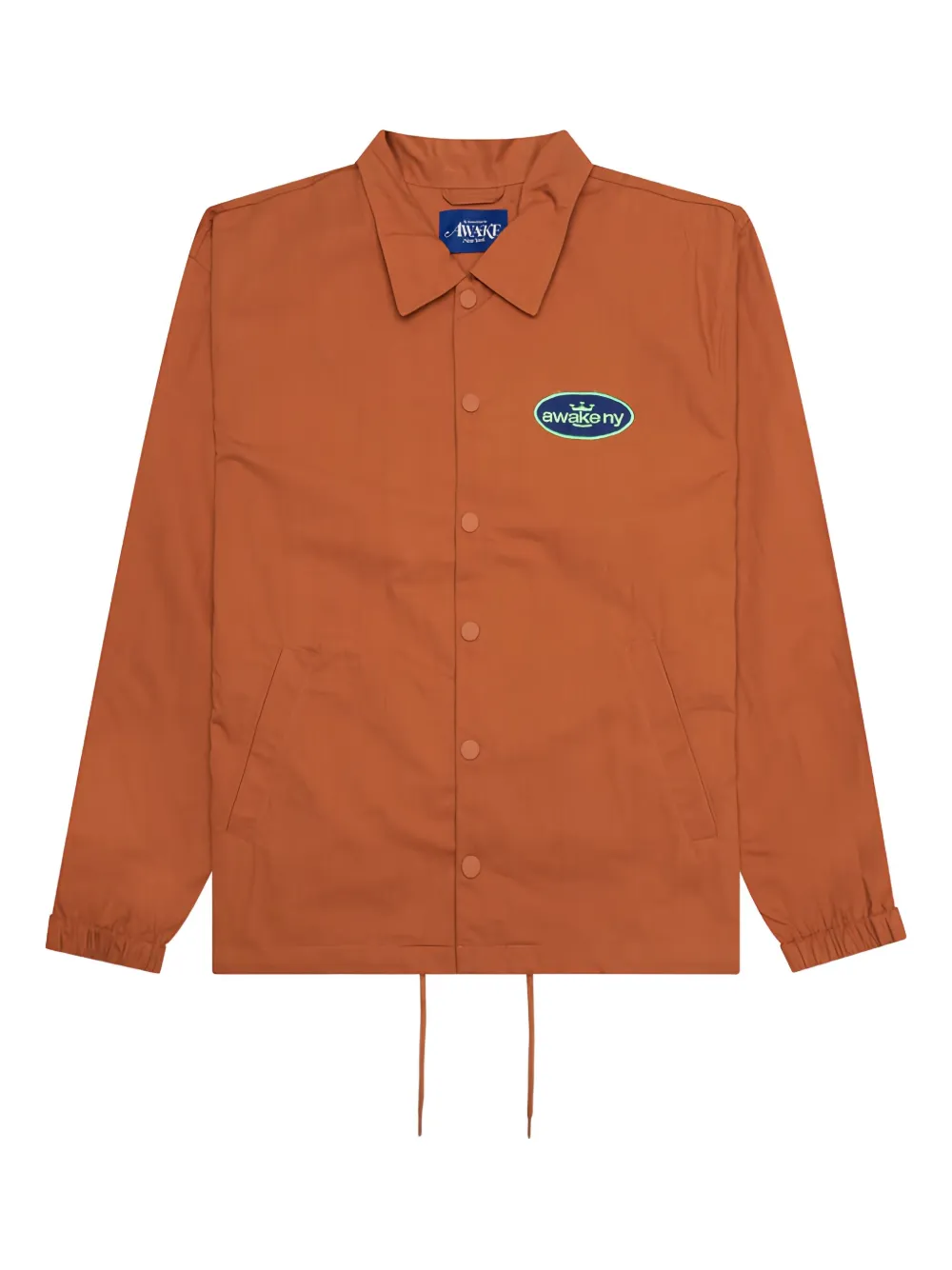 Awake NY oval-logo twill jacket - オレンジ Awake NY oval-logo twill jacket - オレンジ