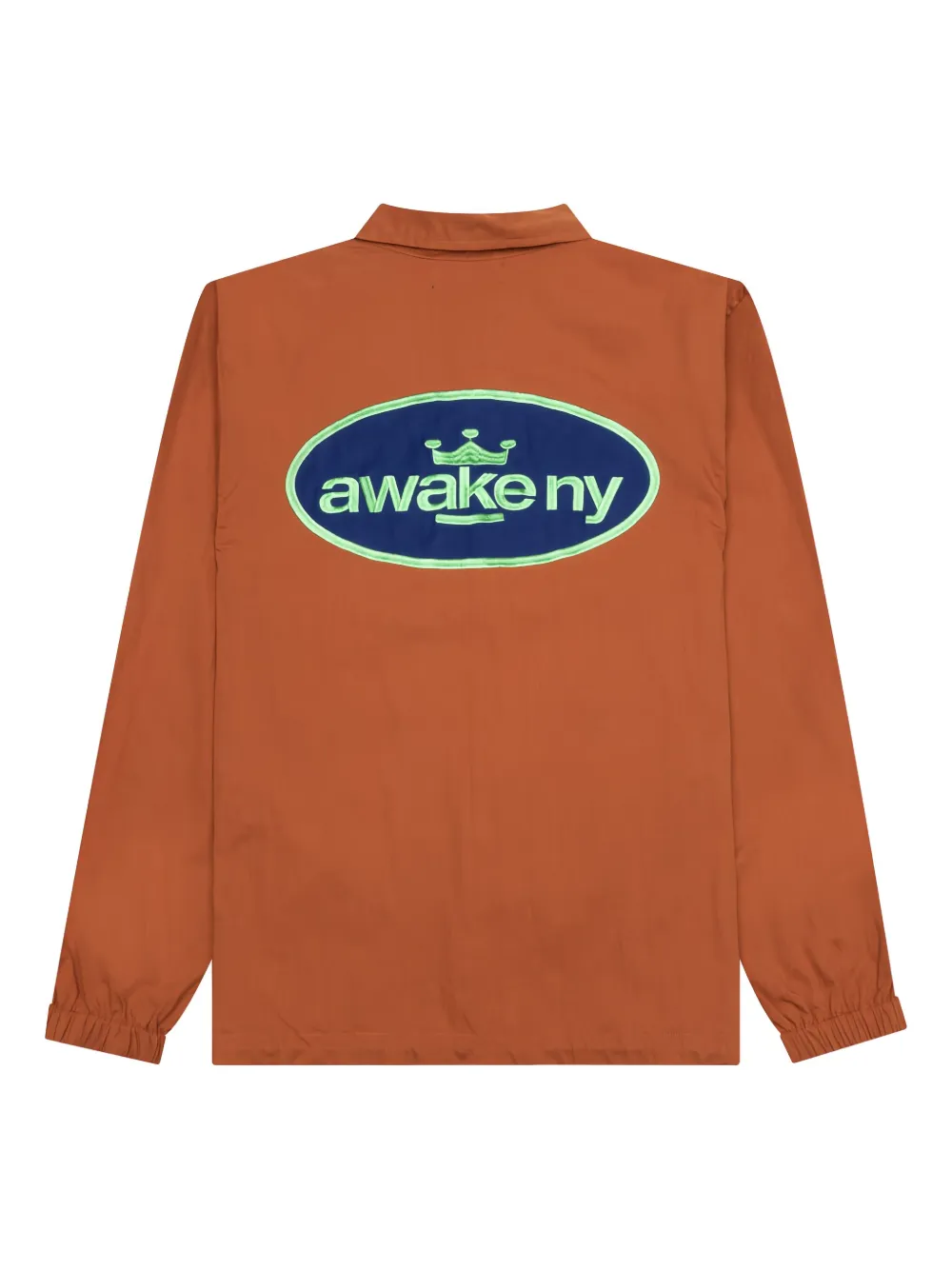 Awake NY Twill jack met ovalen logo Oranje