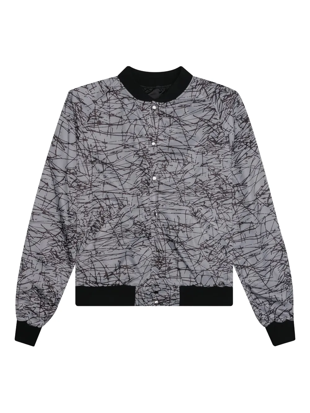 RTA Atticus printed bomber jacket - ブラック RTA Atticus printed bomber jacket - ブラック