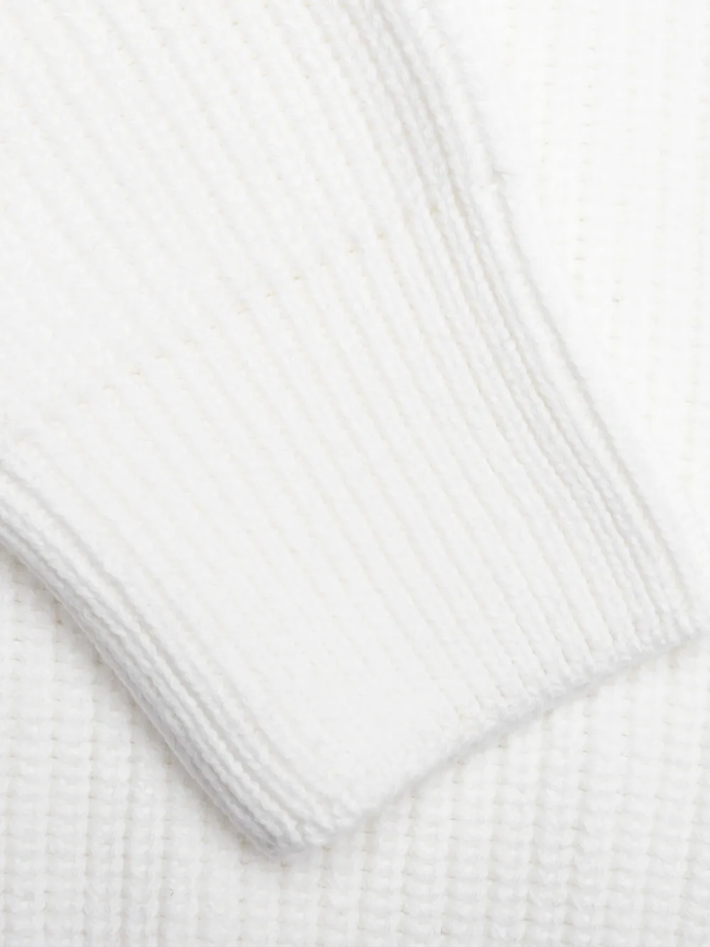 Advisory Board Crystals Geribbelde sweater met ronde hals Wit
