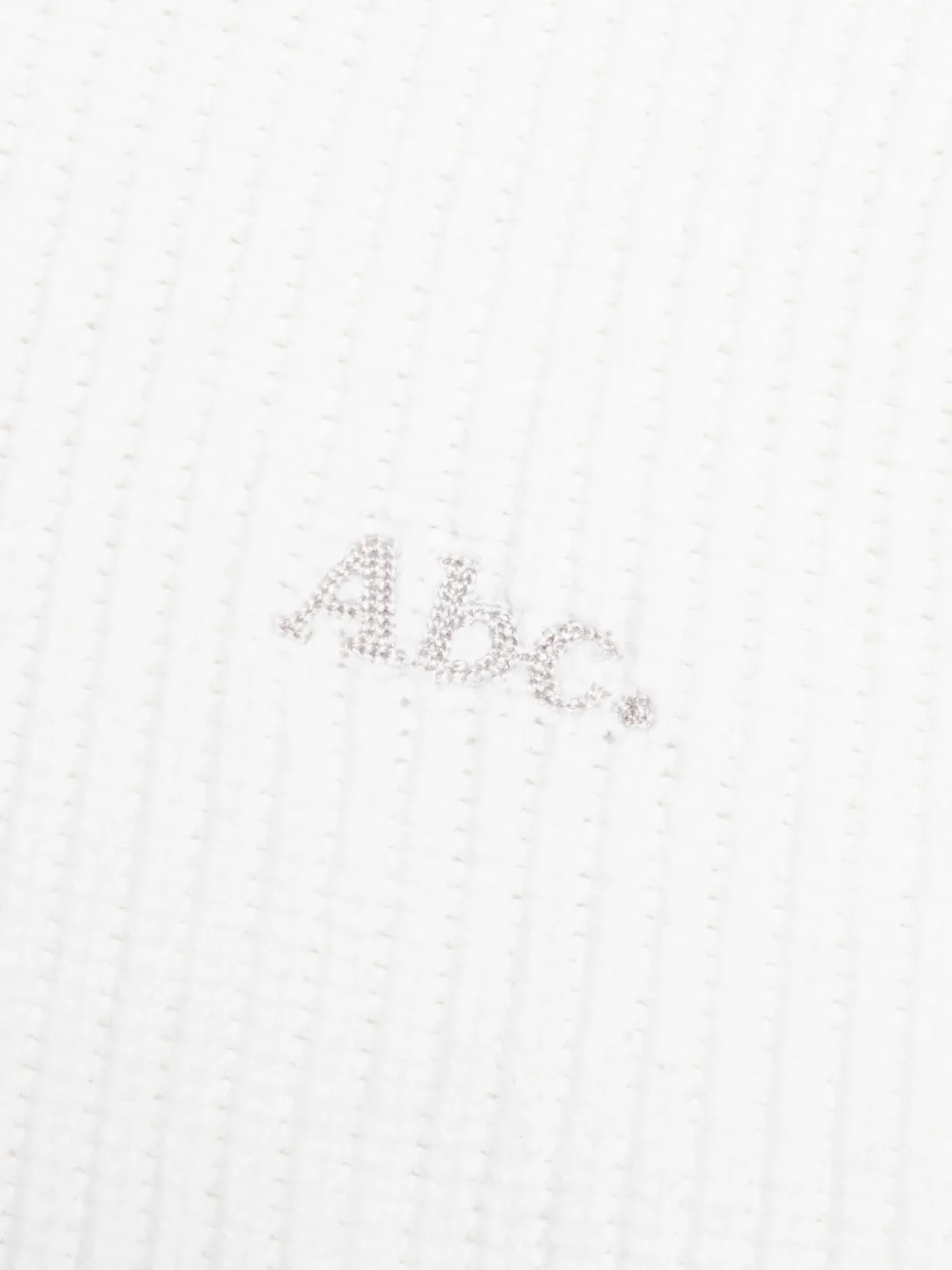 Advisory Board Crystals Geribbelde sweater met ronde hals Wit