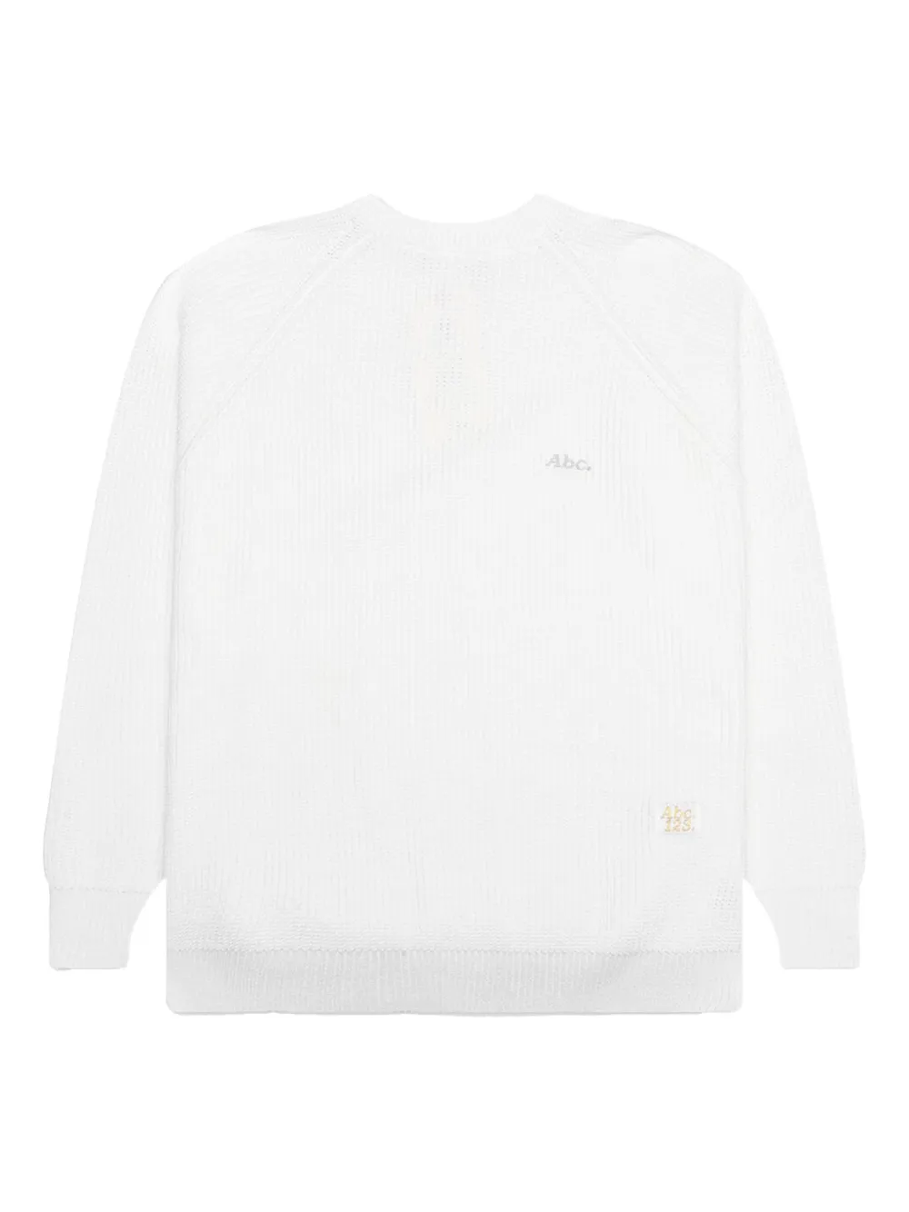 Advisory Board Crystals ribbed crew-neck sweater - ホワイト Advisory Board Crystals ribbed crew-neck sweater - ホワイト