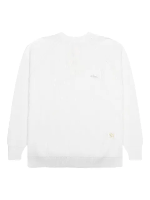 Advisory Board Crystals ribbed crew-neck sweater