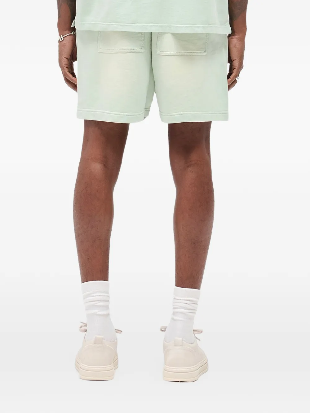 Represent Shorts met geborduurd logo en zak Groen