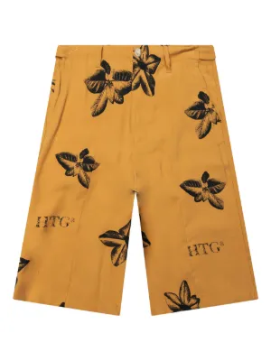 Supreme Vinci Por Noi soccer-print Shorts | Orange | FARFETCH GE