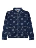 Needles papillion-embroidered denim jacket - Blue
