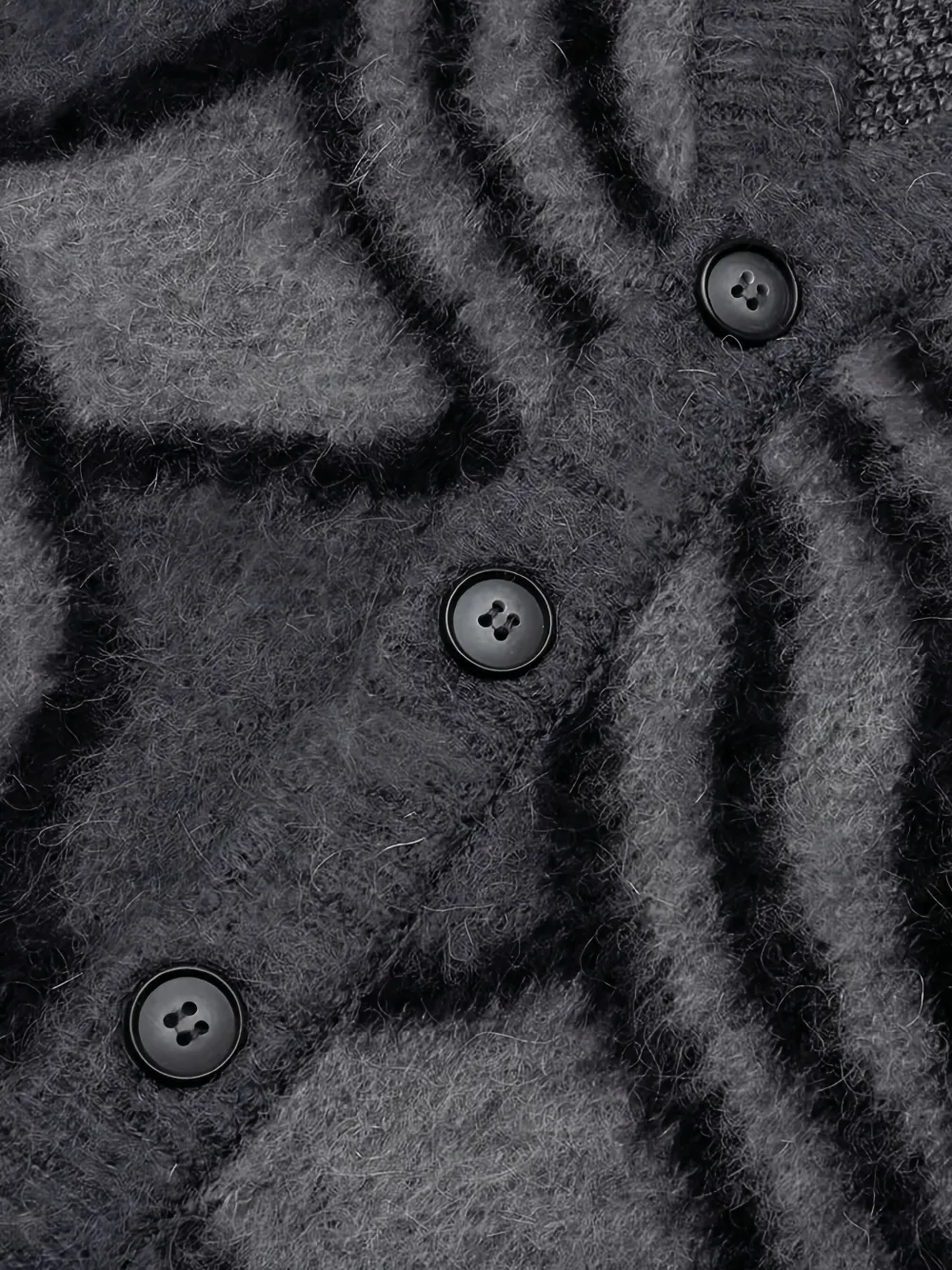 Awake NY Vest met jacquard-patroon Zwart