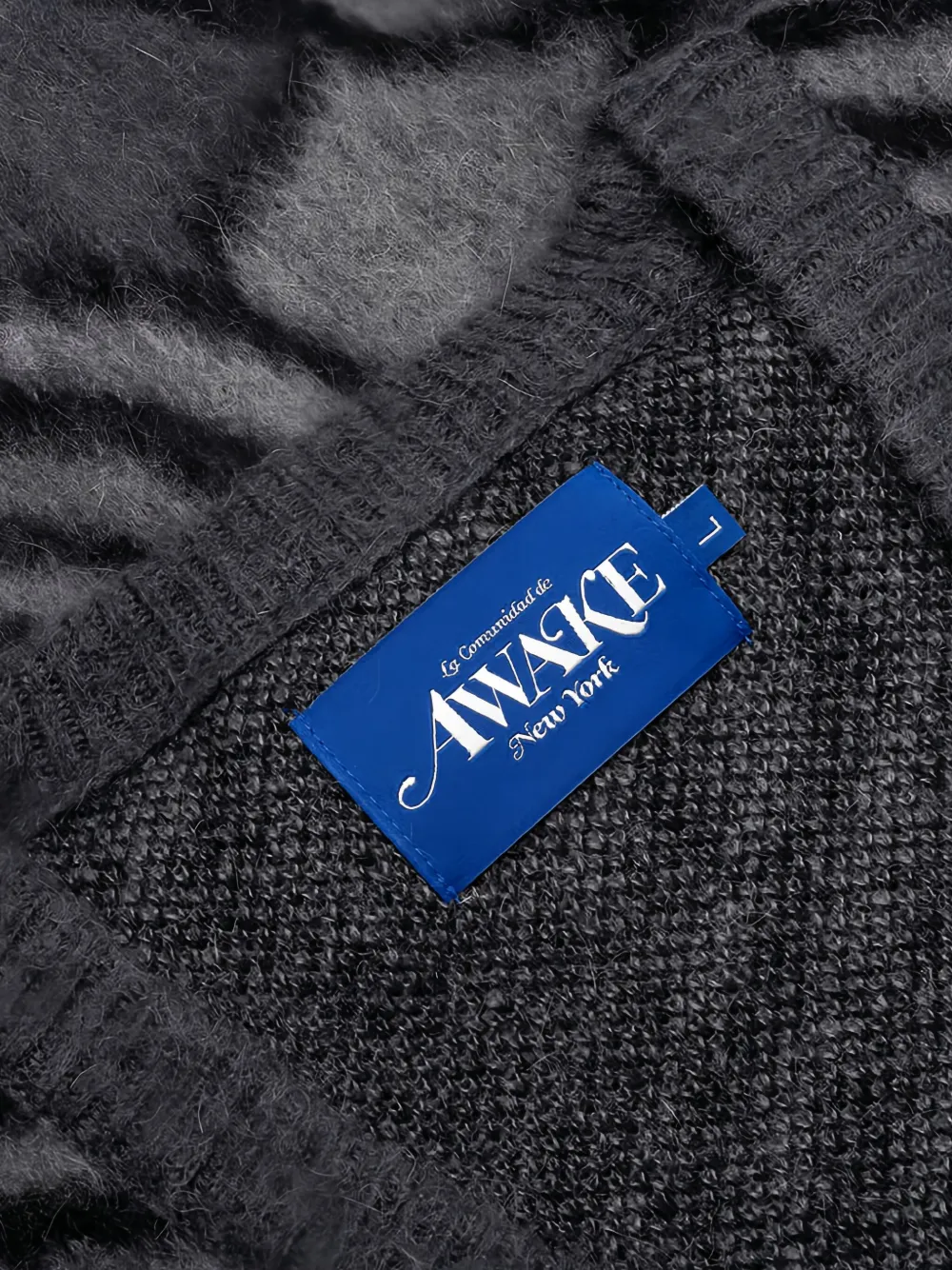 Awake NY Vest met jacquard-patroon Zwart