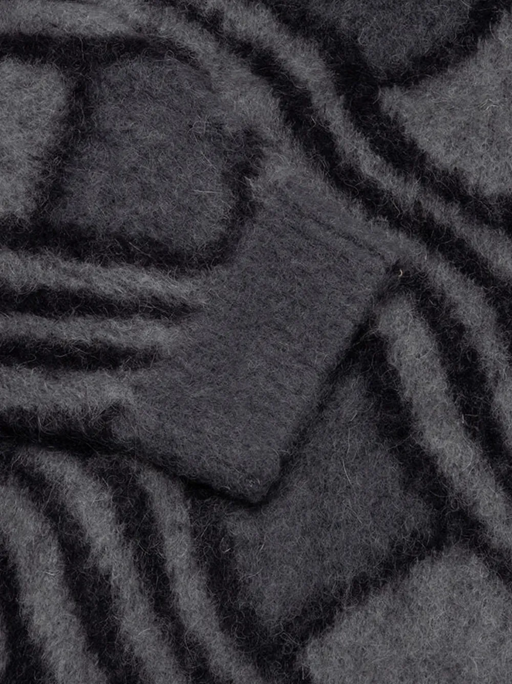 Awake NY Vest met jacquard-patroon Zwart