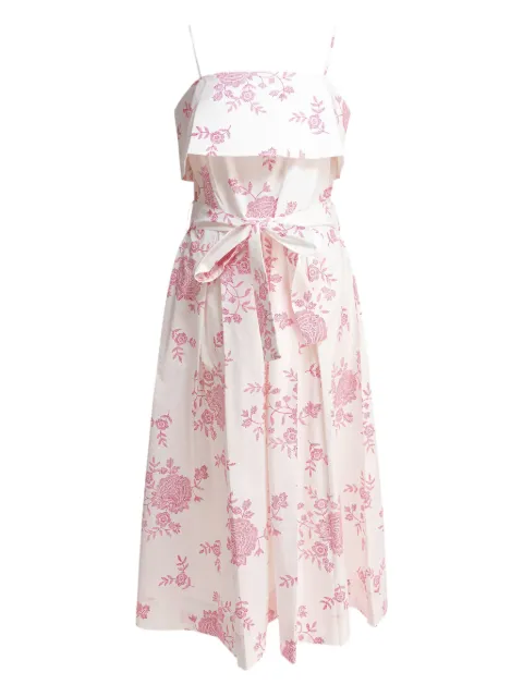 Tallulah Resortwear vestido midi con cinturón y estampado floral