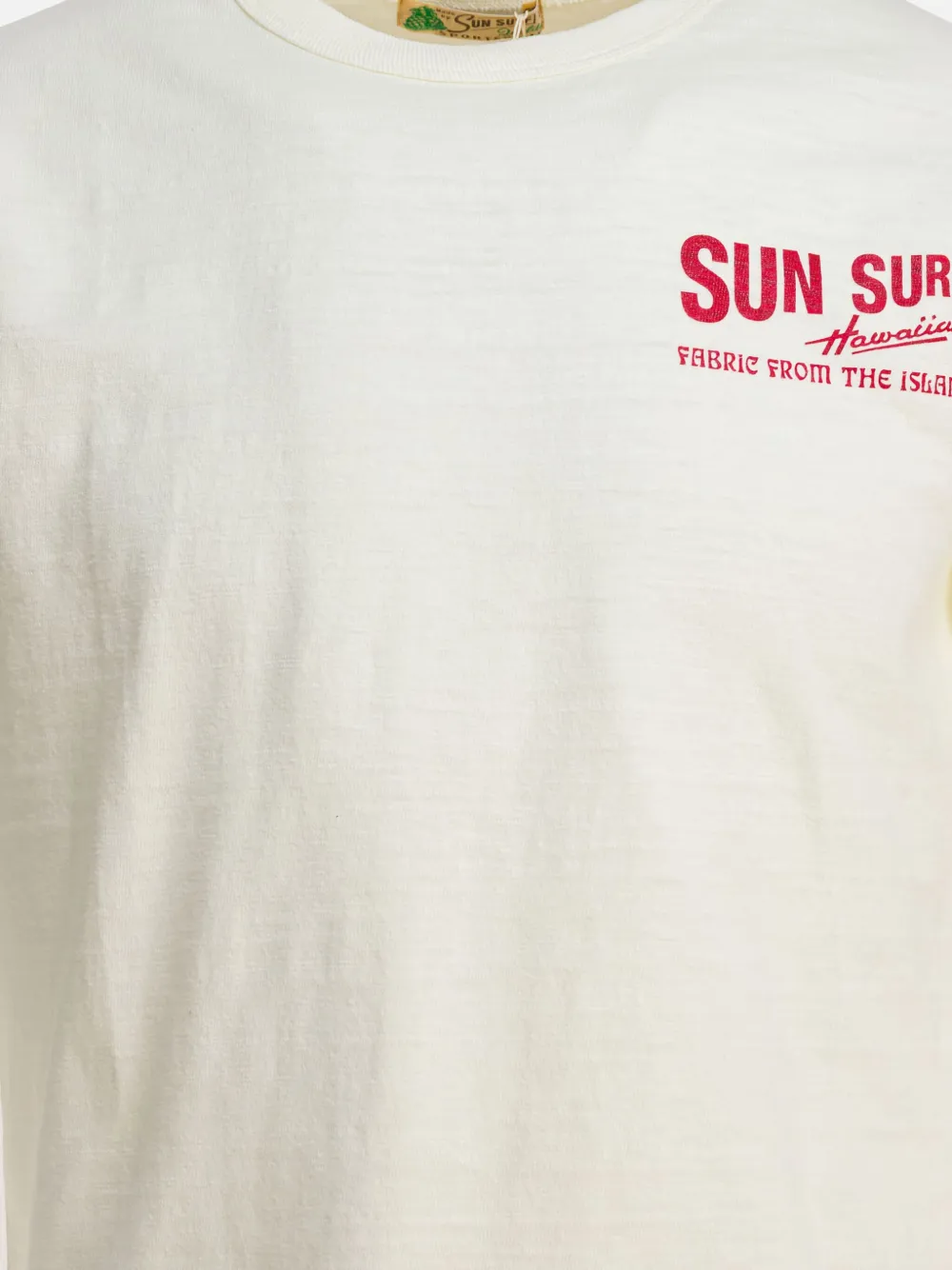 Sun Surf Beige Cotton T-shirt In Neutral