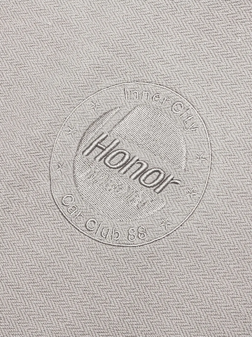 Honor The Gift Race hoodie met visgraatpatroon Grijs
