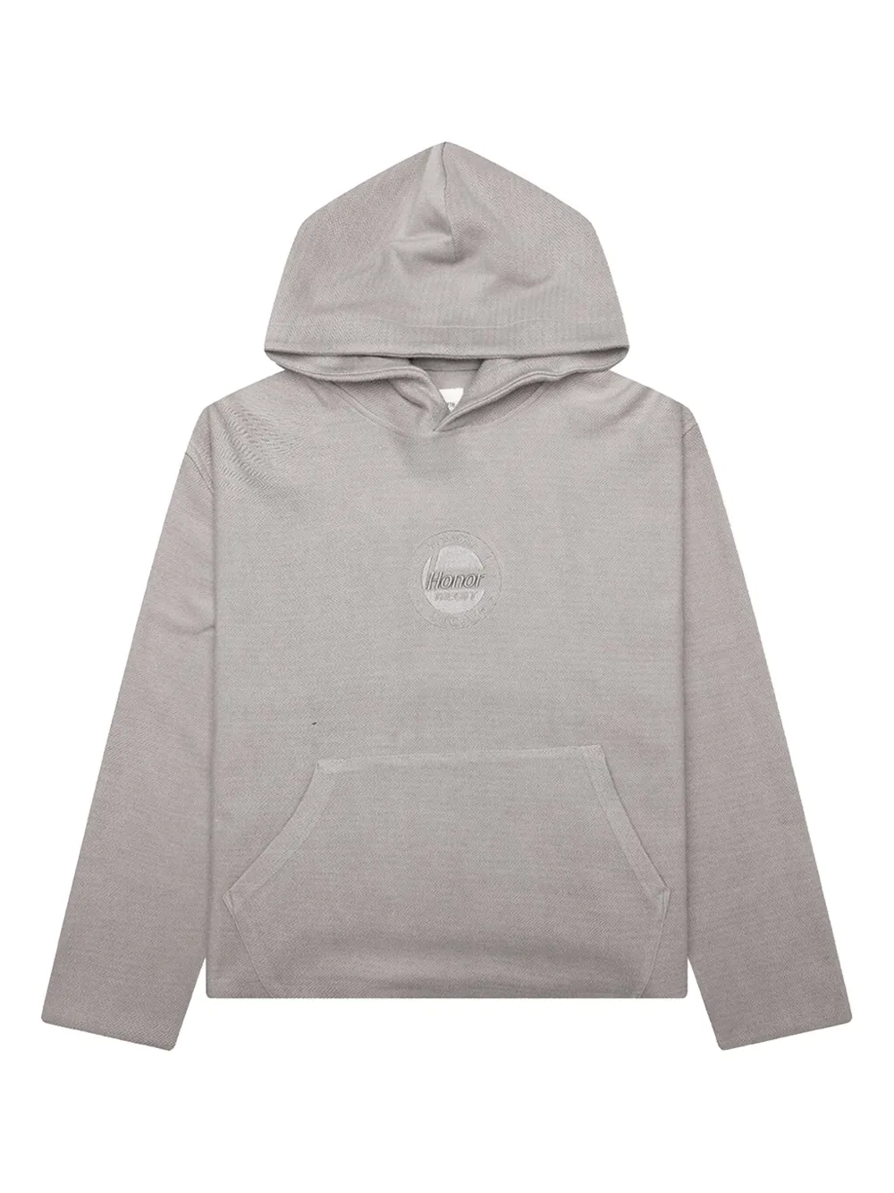 Honor The Gift Race hoodie met visgraatpatroon Grijs