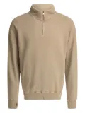 nonnative high-neck half-zip sweatshirt - Neutrals