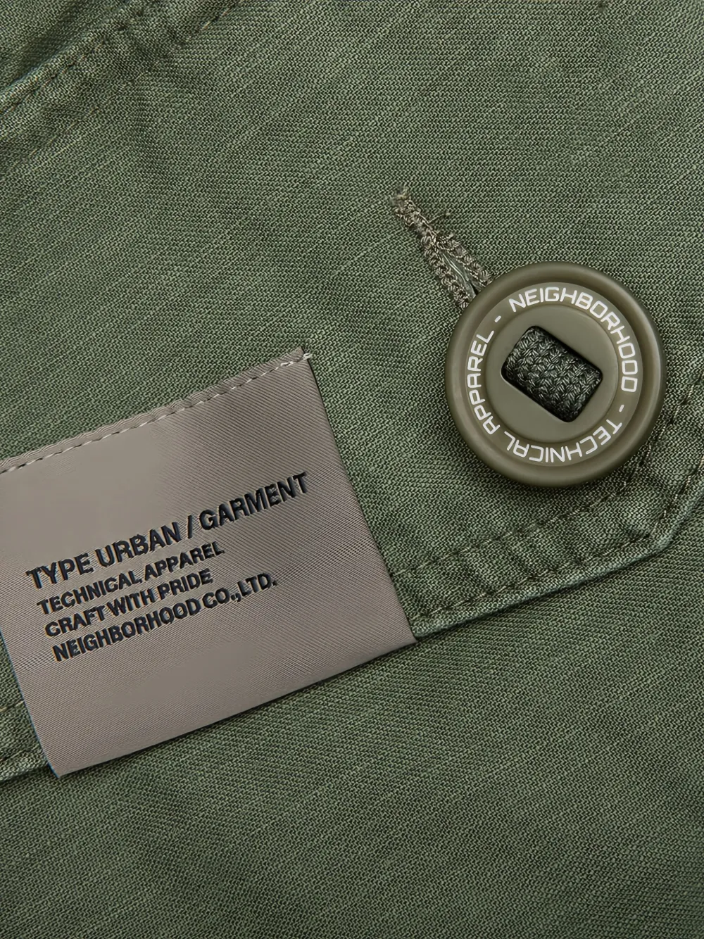 Neighborhood Cargo shorts met wijde pijpen Groen