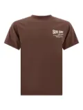 Sun Surf Musashiya chest-print crew-neck T-shirt - Brown
