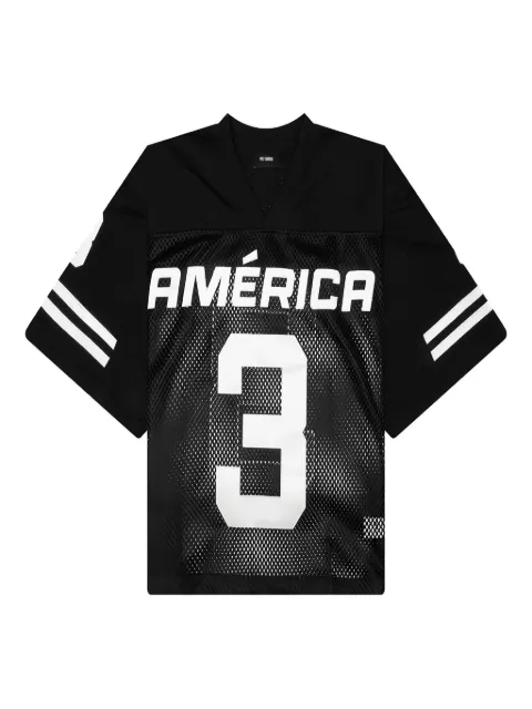 Willy Chavarria mesh-panel football jersey