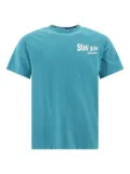 Sun Surf logo-print crew-neck T-shirt - Blue